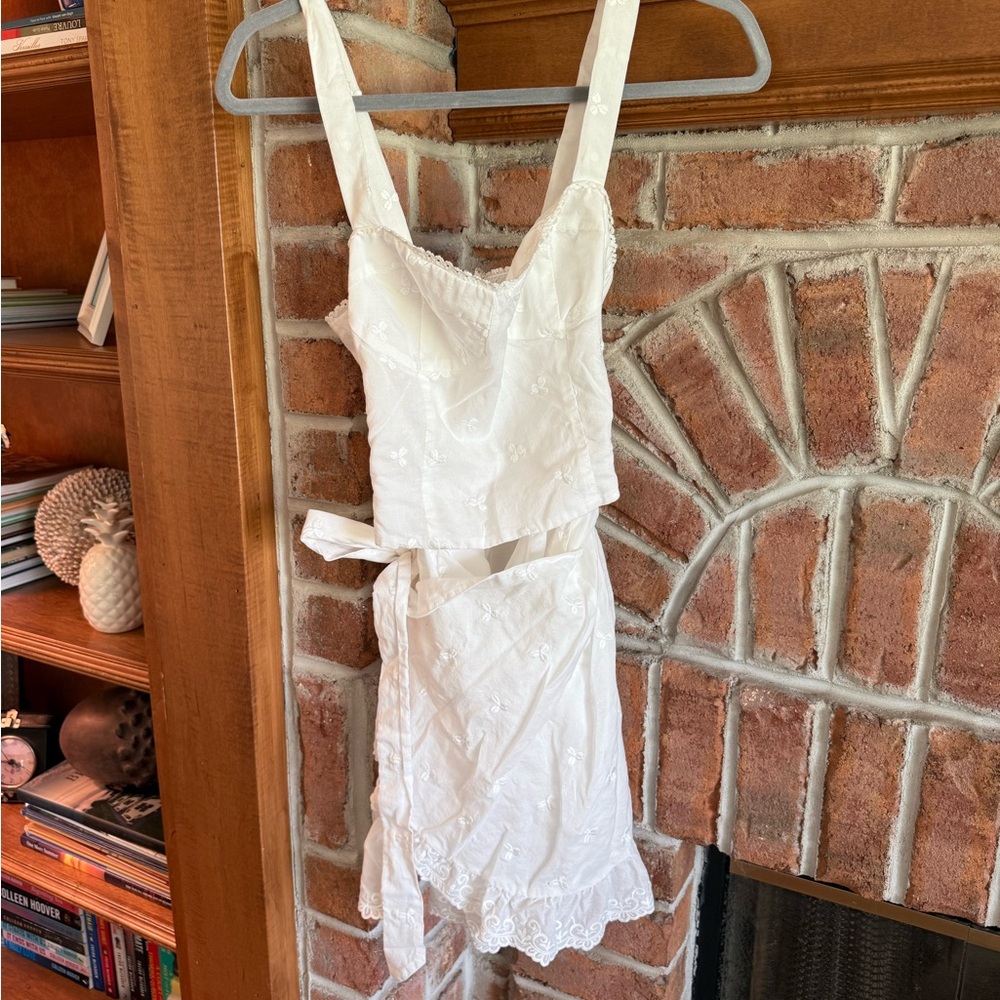 Reformation White Mini Dress